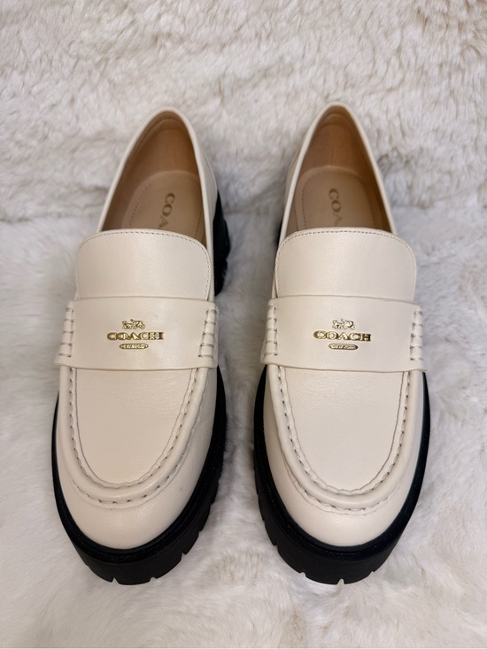 Coach Shoes - NWOB Coach Women's Ruthie Leather Platform Comfort Loafer Chalk White Sz 8 CM587